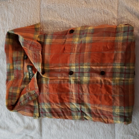 Orvis XXL Cotton Flannel Long-sleeved Shirt - Picture 1 of 7
